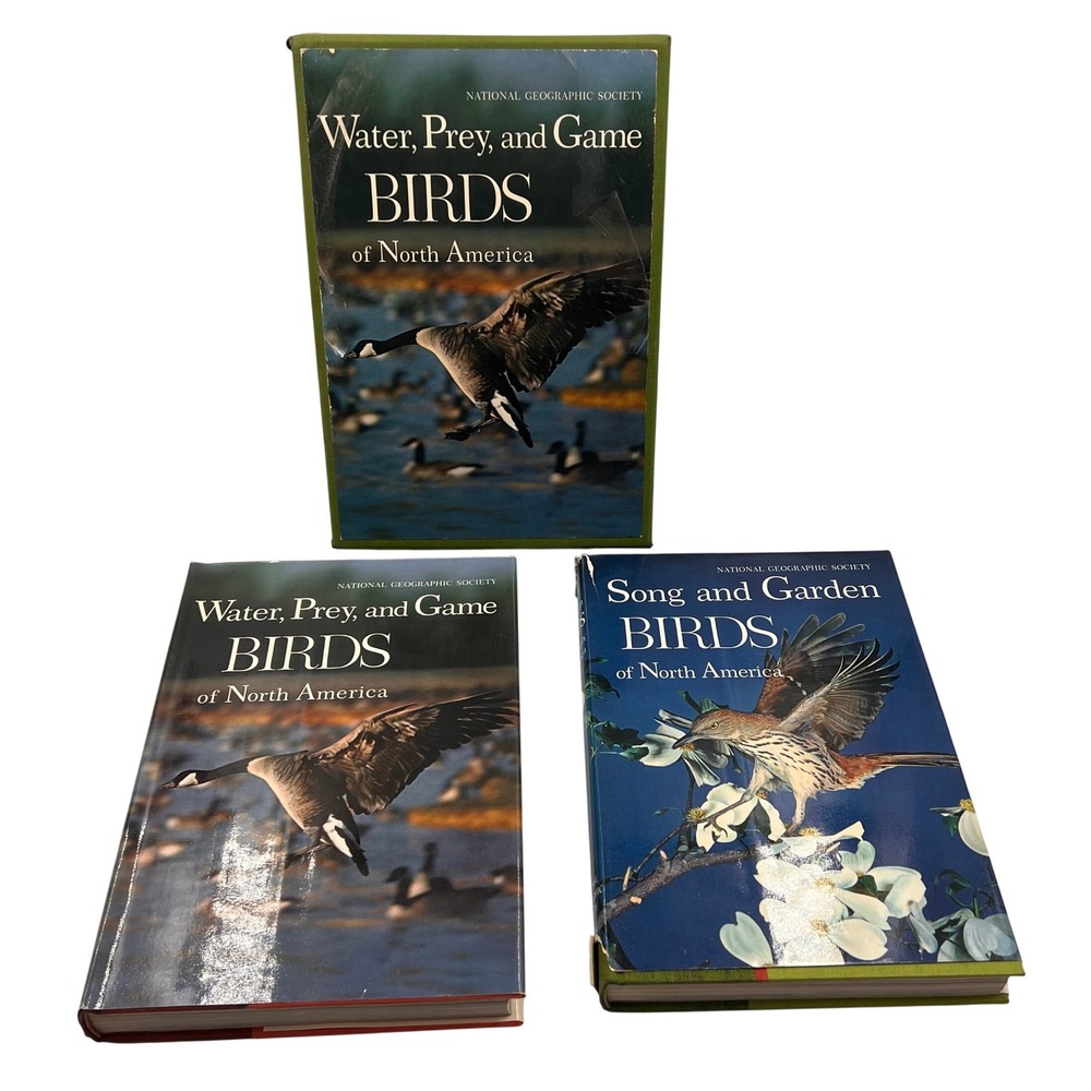 National Geographic Birds of North America 2 Book Boxed Set Vintage 1965 1st Ed